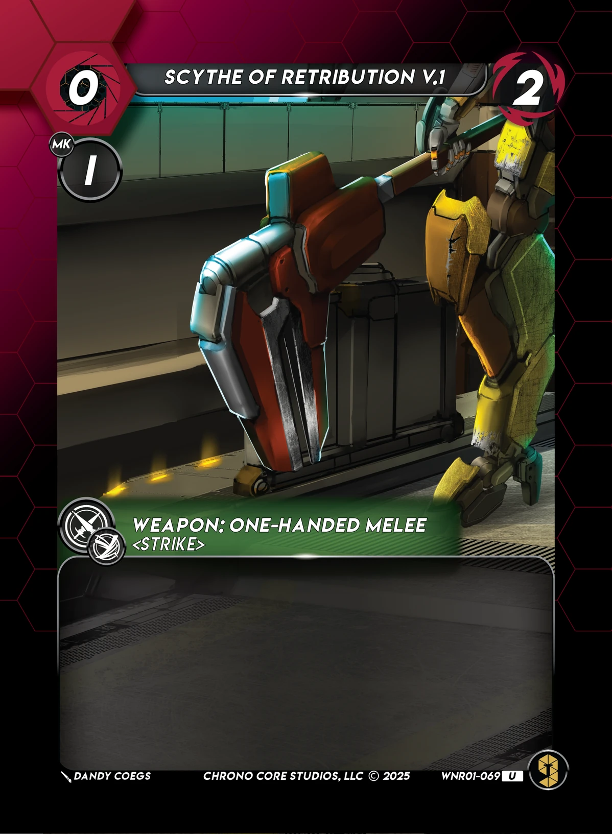 Scythe Of Retribution V1 &mdash; Chrono Core TCG card