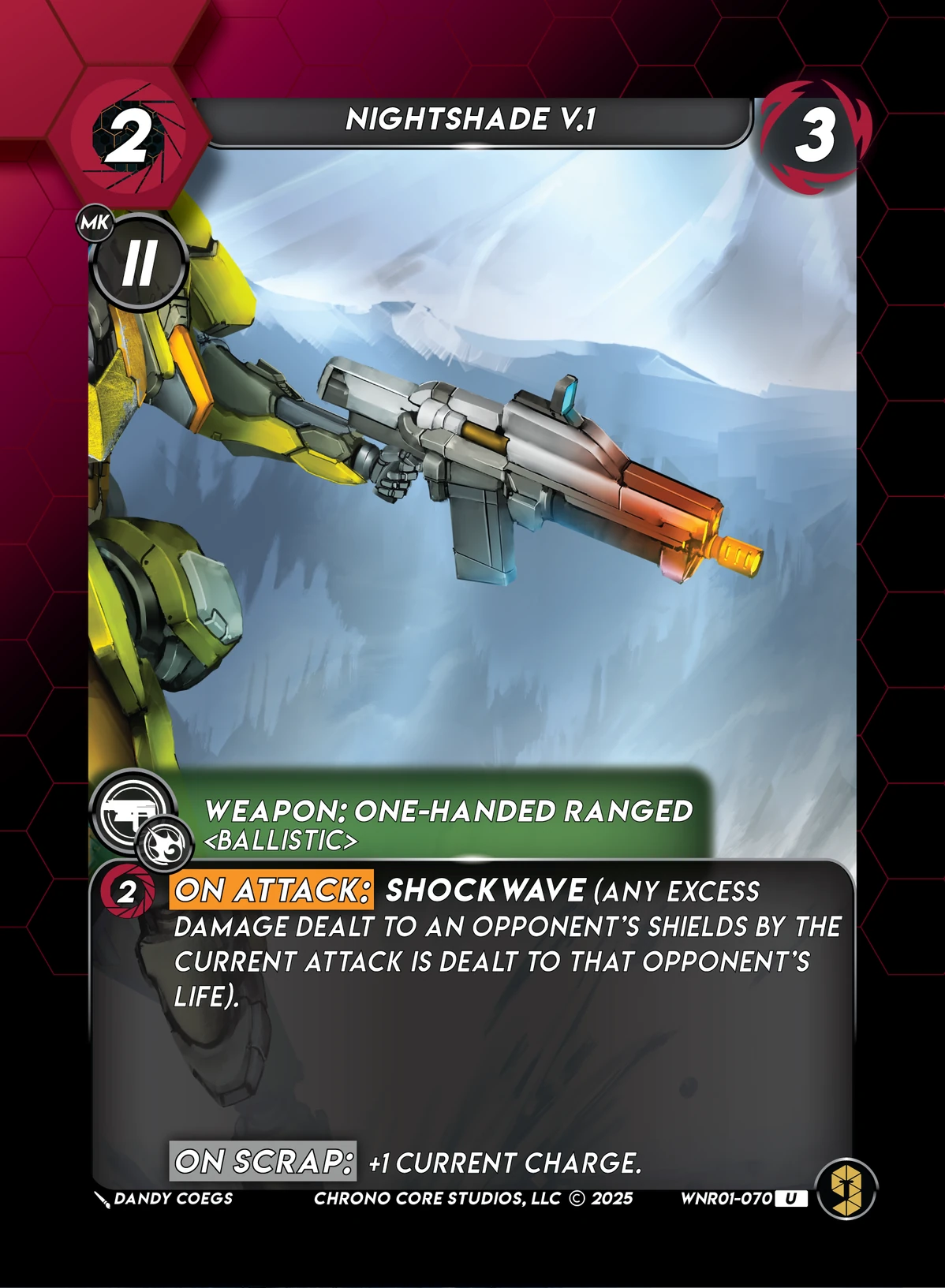 Nightshade V.1 &mdash; Chrono Core TCG card