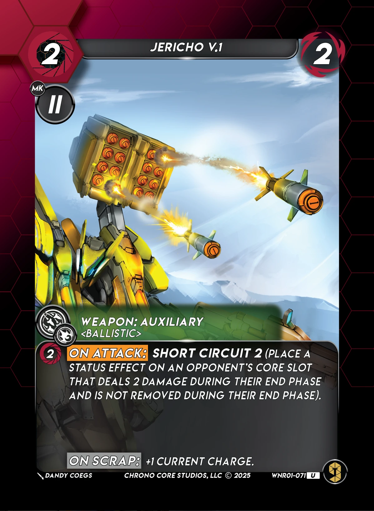 Jericho V.1 &mdash; Chrono Core TCG card