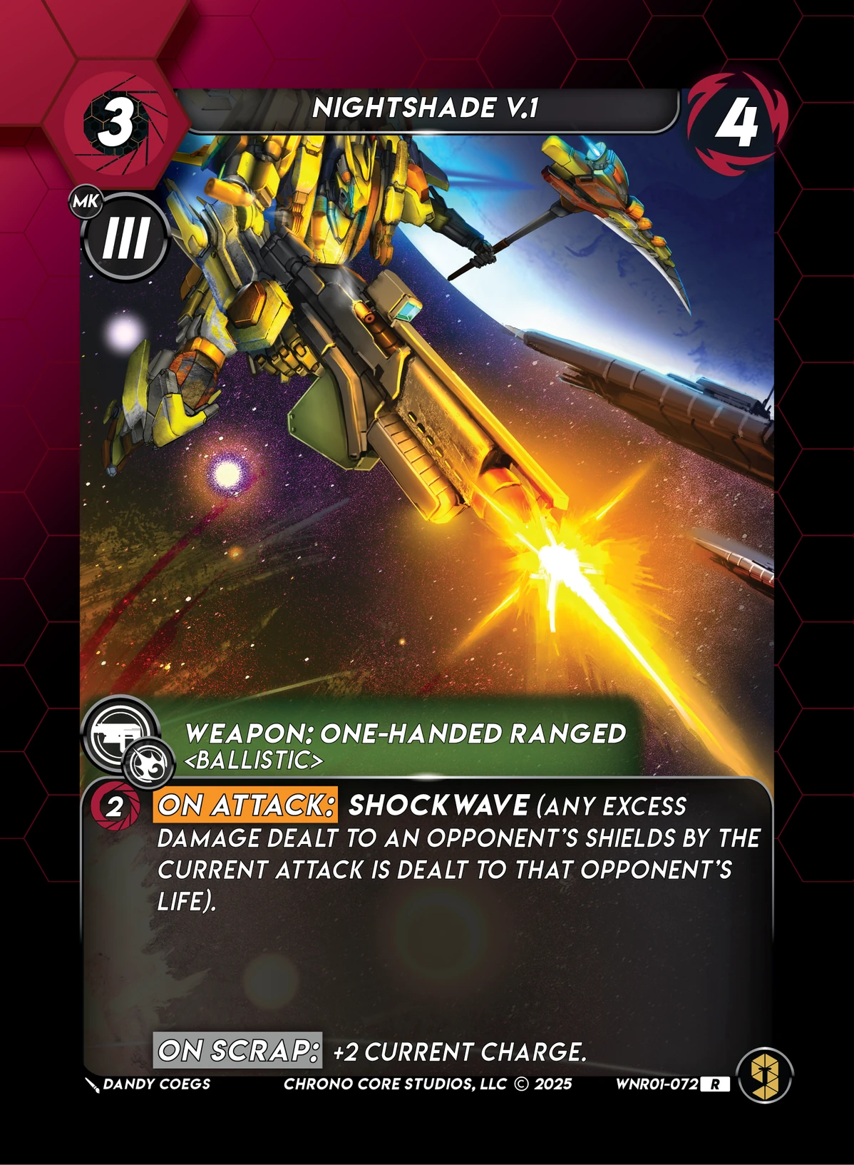 Nightshade V.1 &mdash; Chrono Core TCG card
