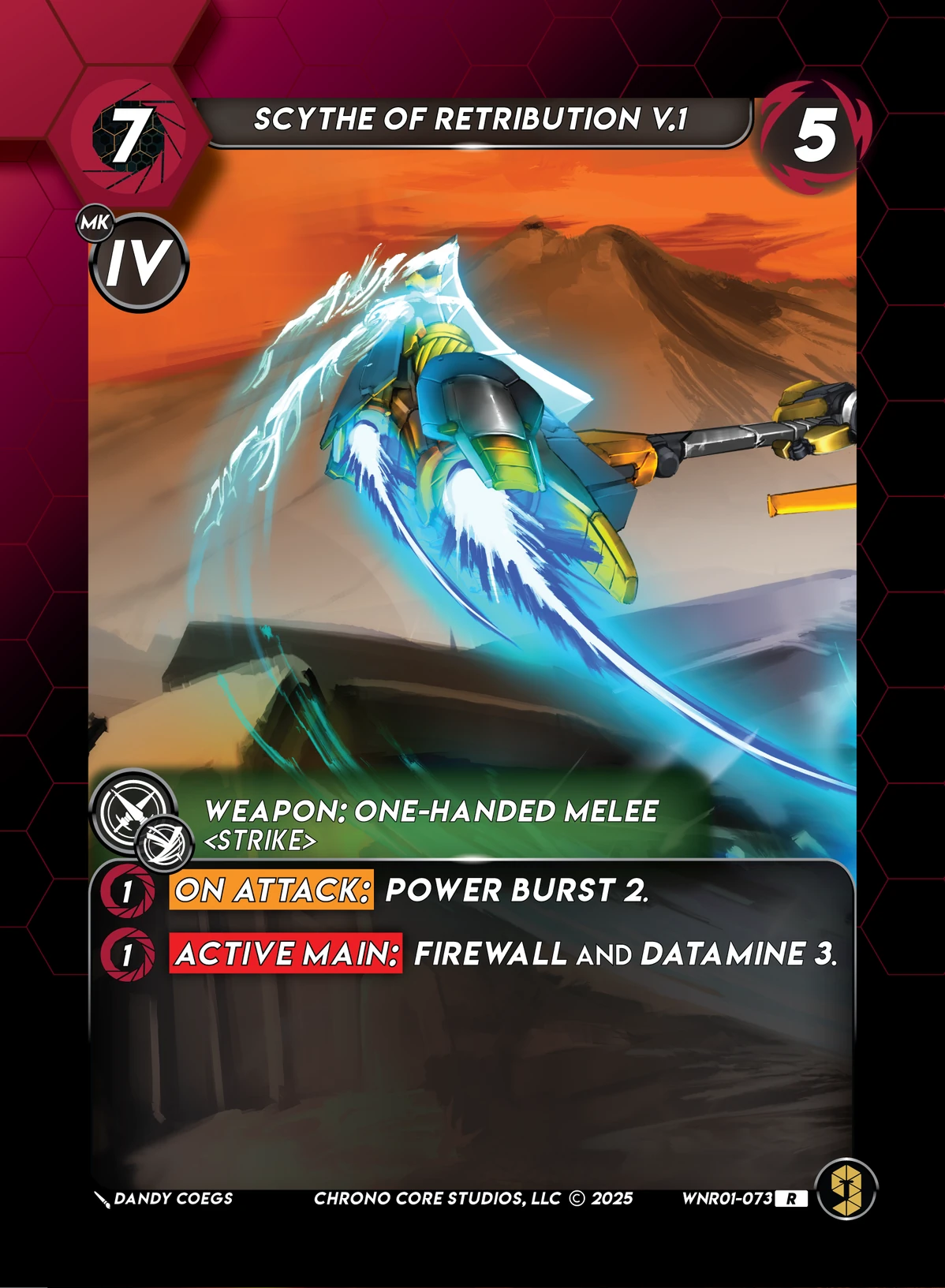 Scythe Of Retribution V1 &mdash; Chrono Core TCG card