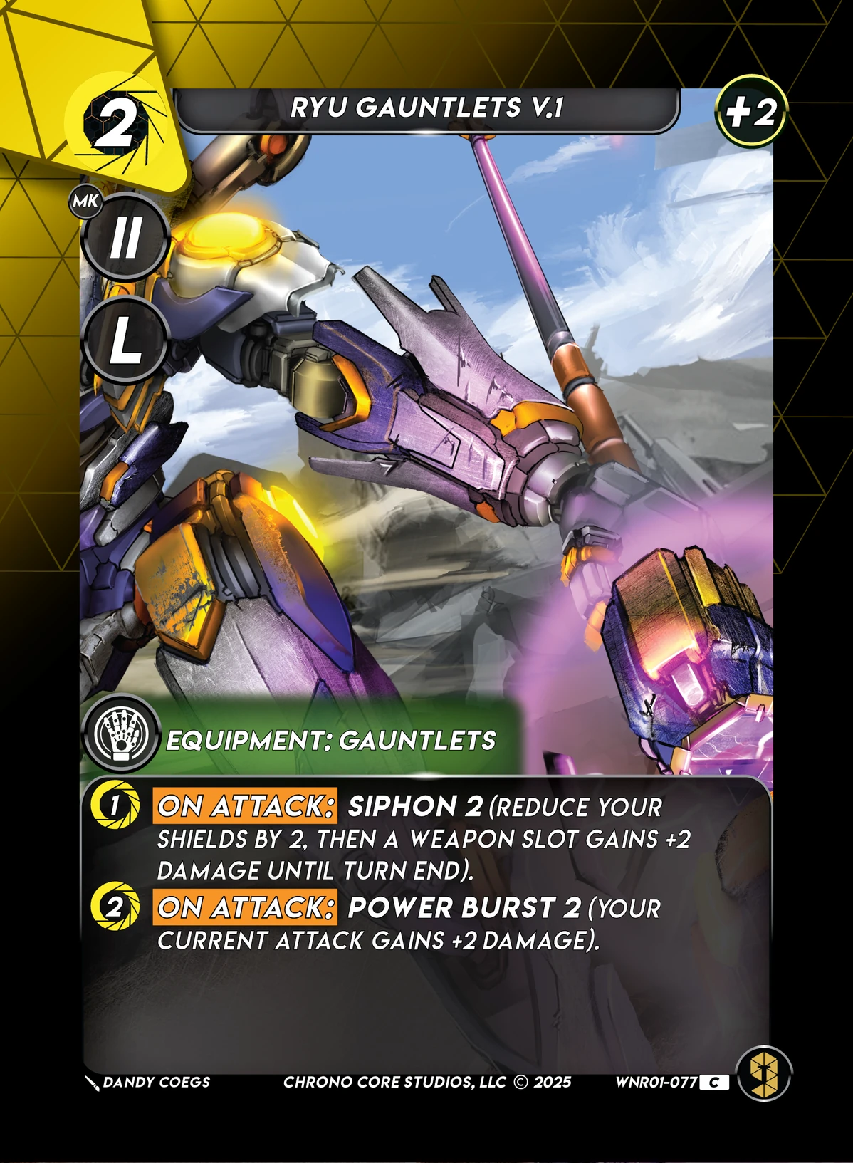 Ryu Gauntlets V.1 &mdash; Chrono Core TCG card