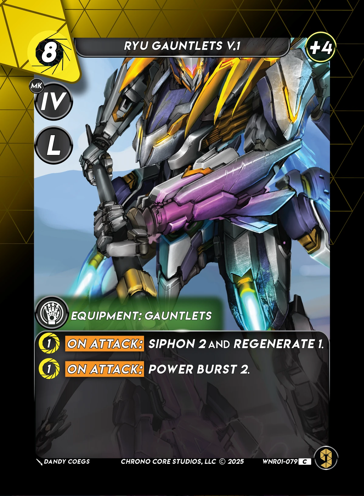 Ryu Gauntlets V.1 &mdash; Chrono Core TCG card