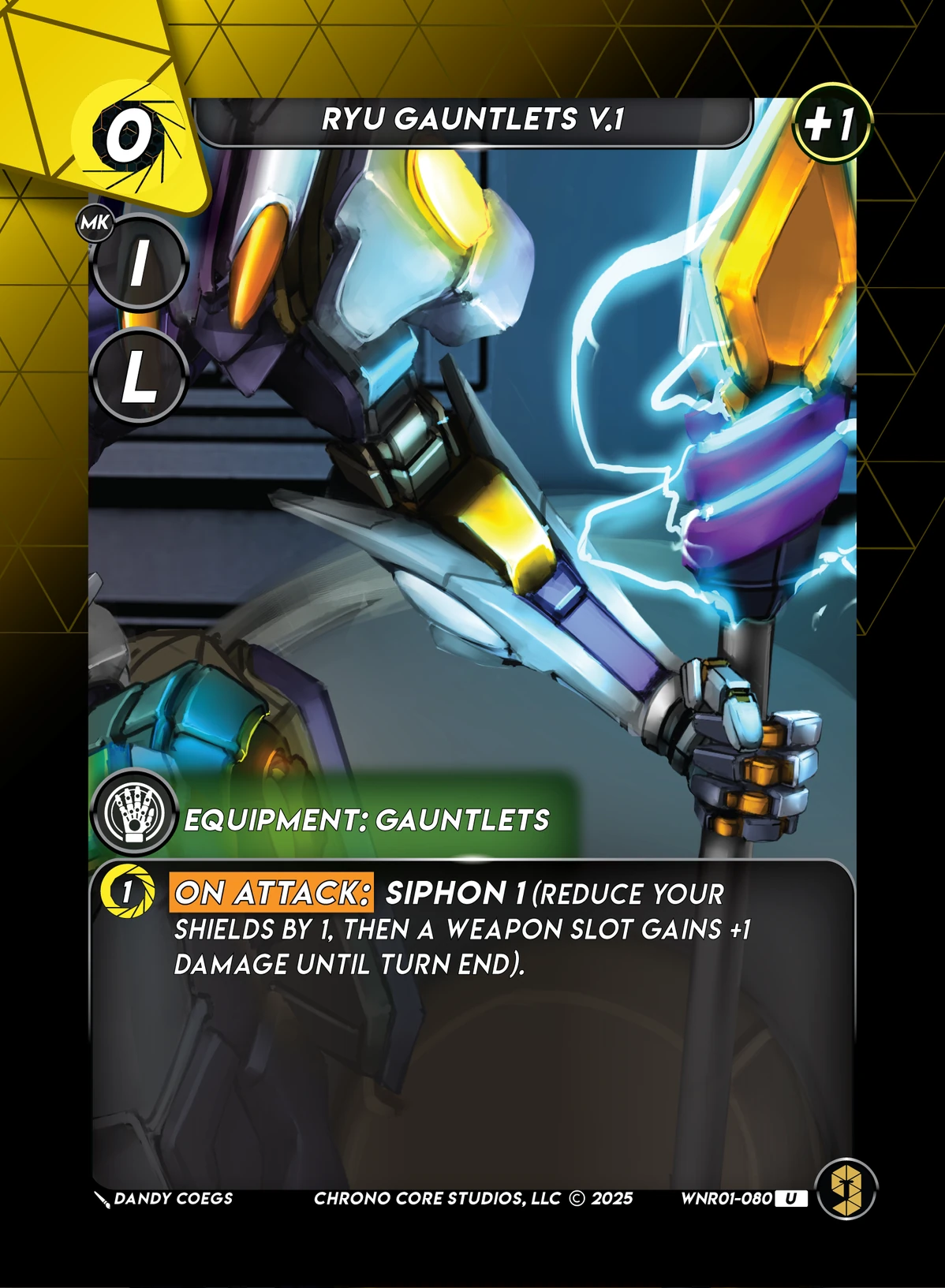 Ryu Gauntlets V.1 &mdash; Chrono Core TCG card
