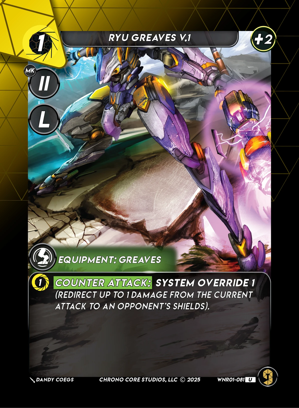 Ryu Greaves V.1 &mdash; Chrono Core TCG card
