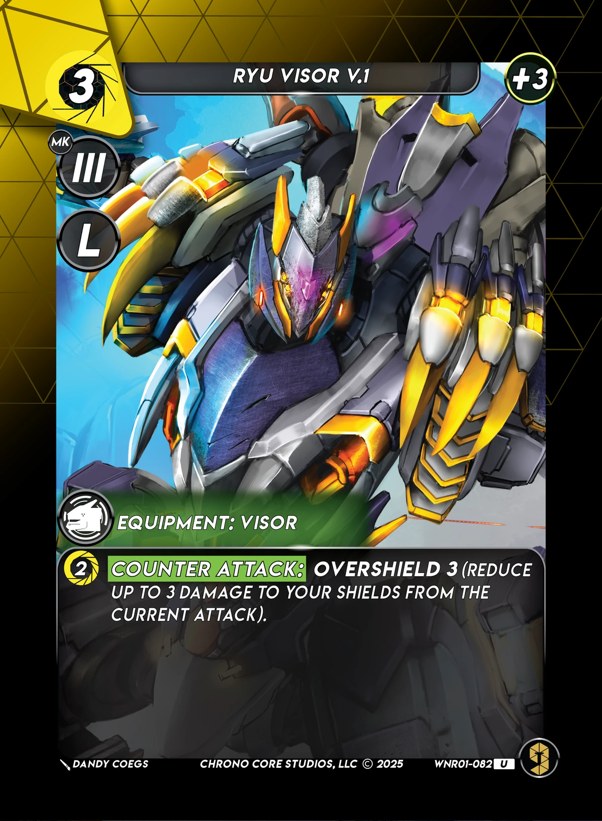 Ryu Visor V.1 &mdash; Chrono Core TCG card