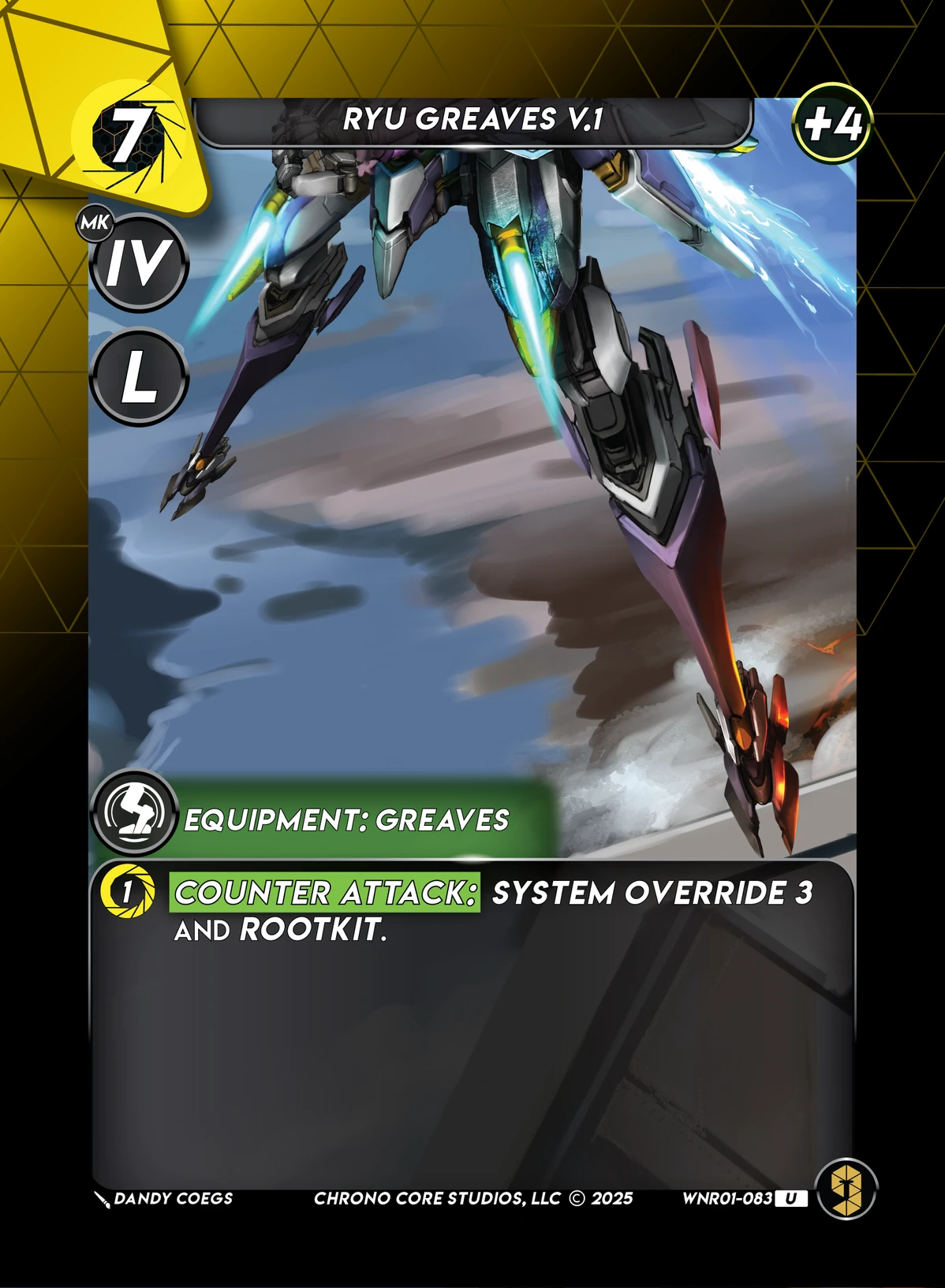 Ryu Greaves V.1 &mdash; Chrono Core TCG card