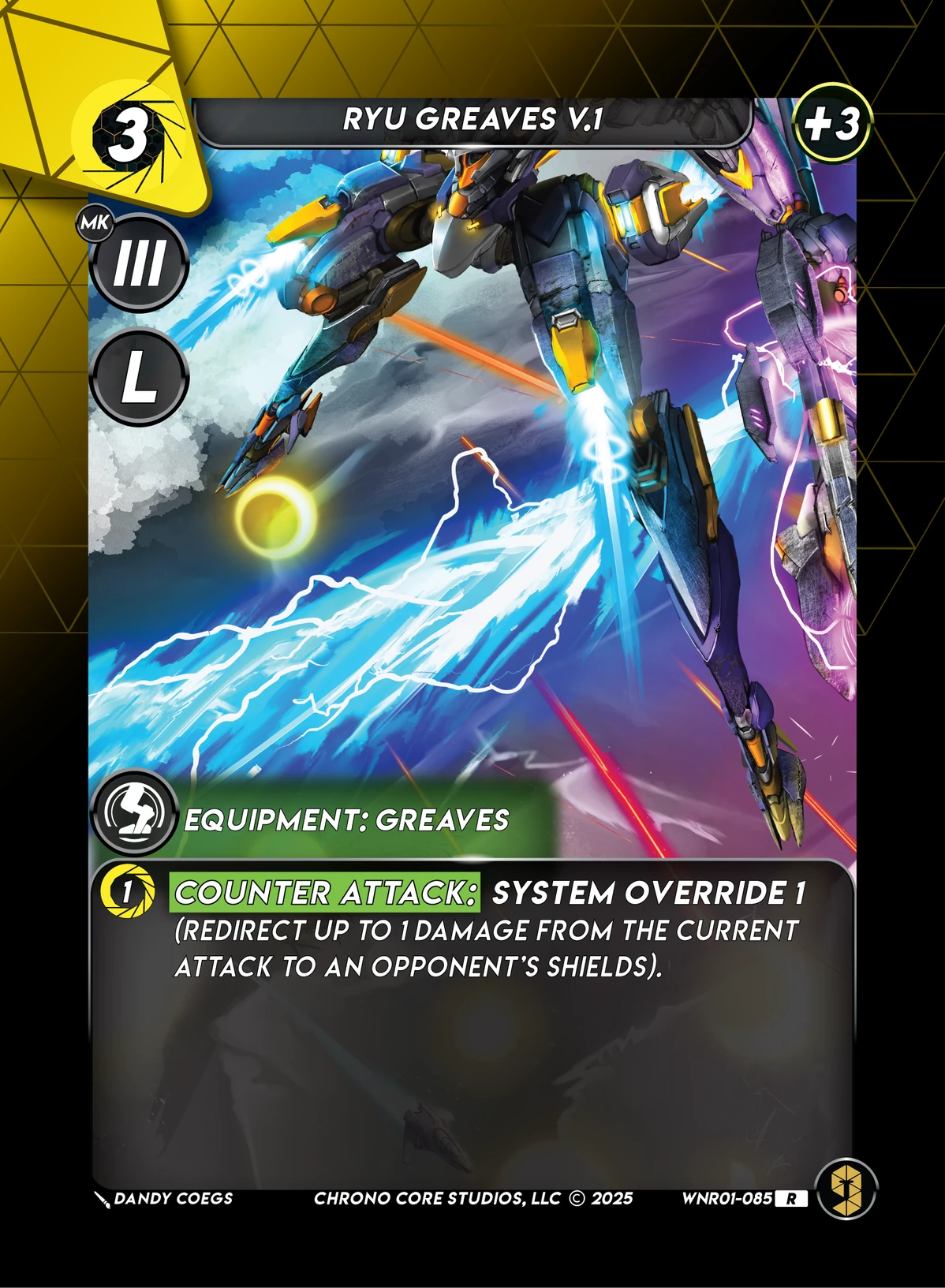 Ryu Greaves V.1 &mdash; Chrono Core TCG card