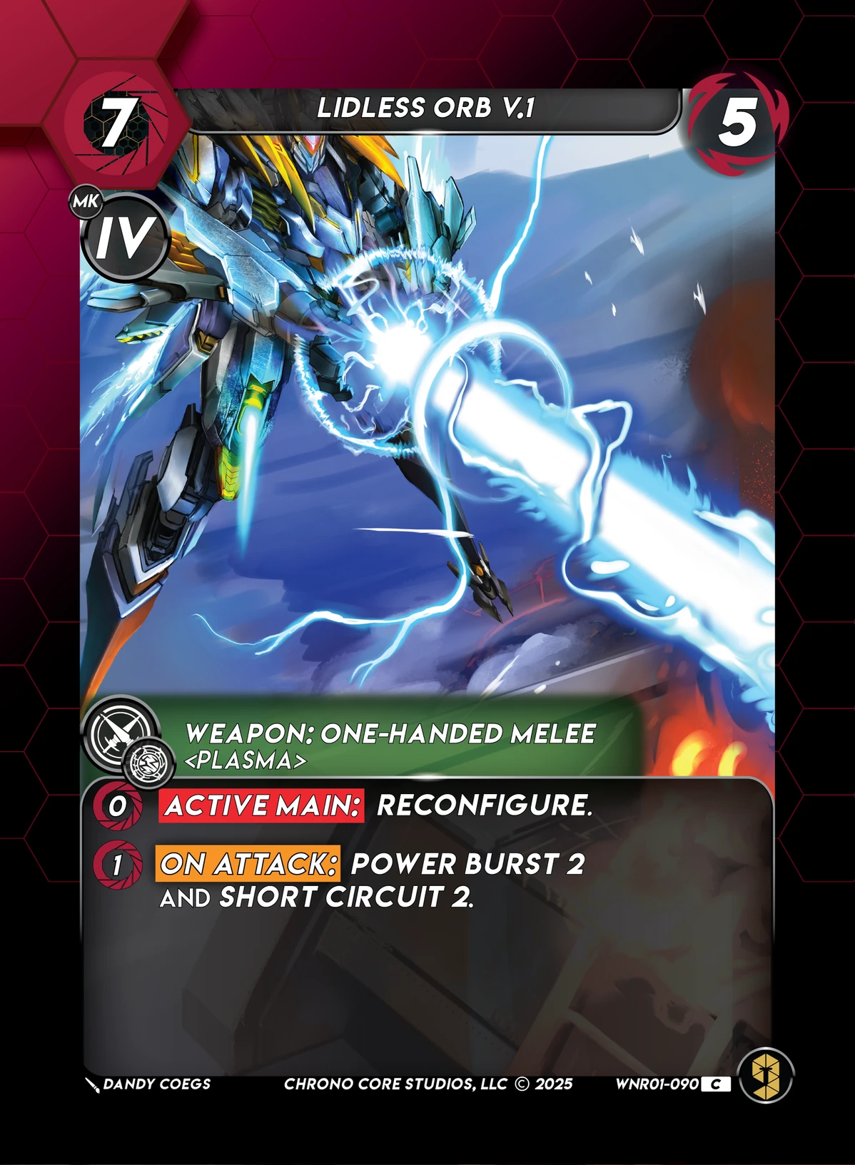 Lidless Orb V.1 &mdash; Chrono Core TCG card