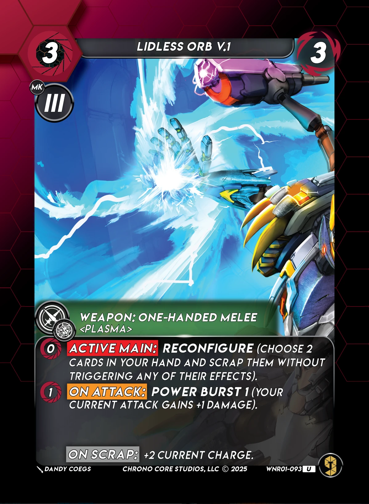 Lidless Orb V.1 &mdash; Chrono Core TCG card