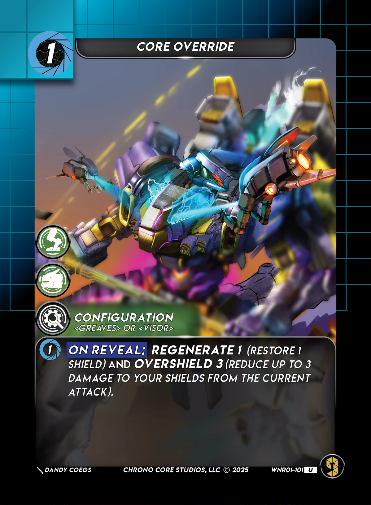 Core Override &mdash; Chrono Core TCG card