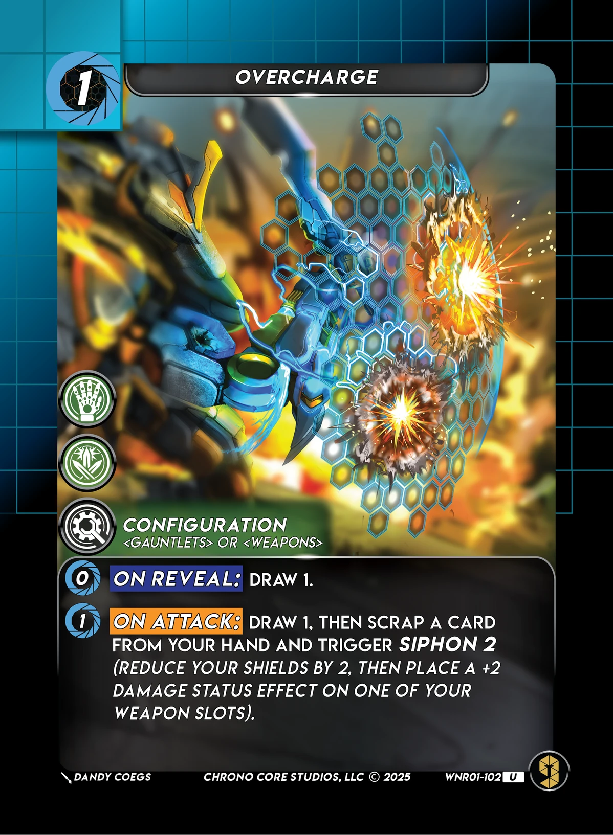 Overcharge &mdash; Chrono Core TCG card