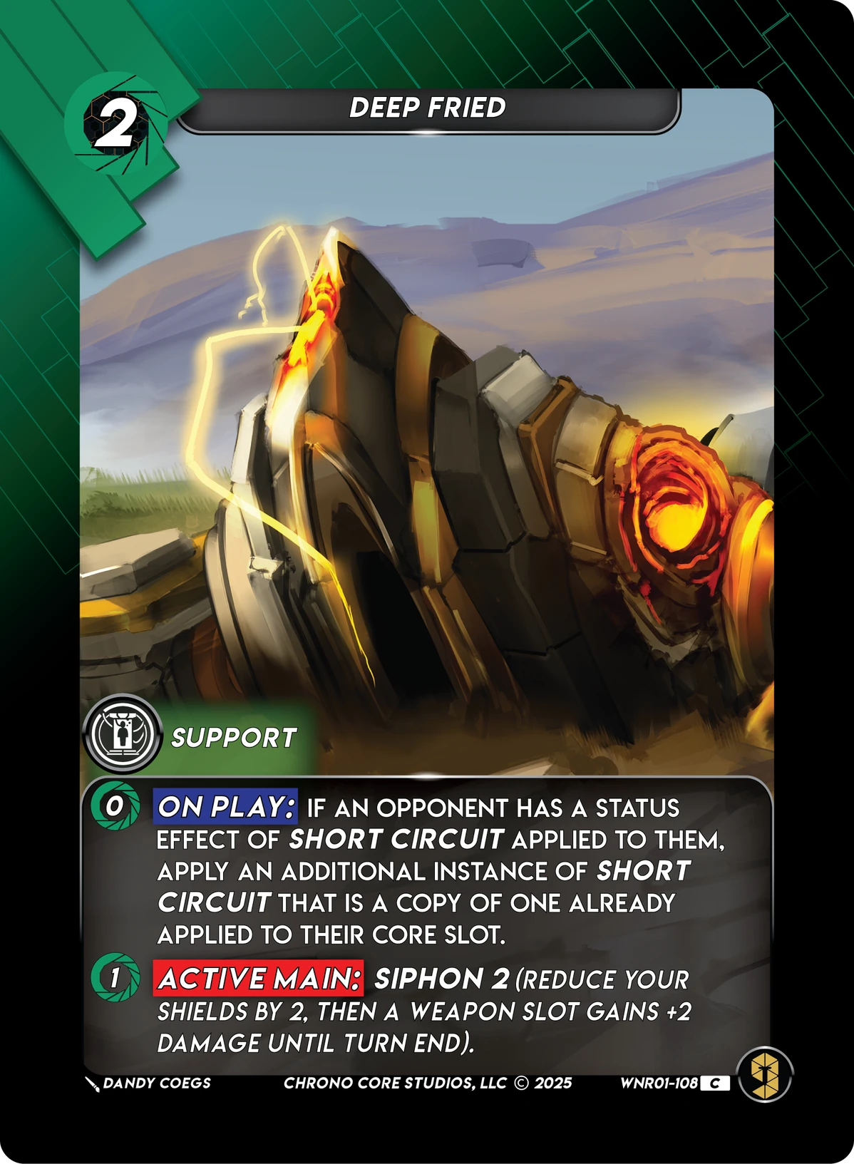 Deep Fried &mdash; Chrono Core TCG card