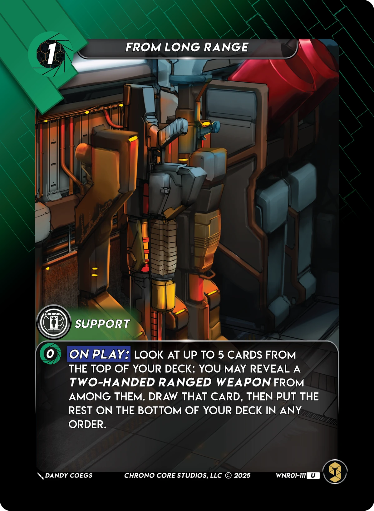 From Long Range &mdash; Chrono Core TCG card
