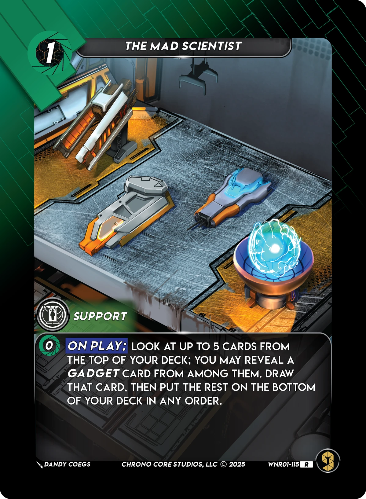 The Mad Scientist &mdash; Chrono Core TCG card