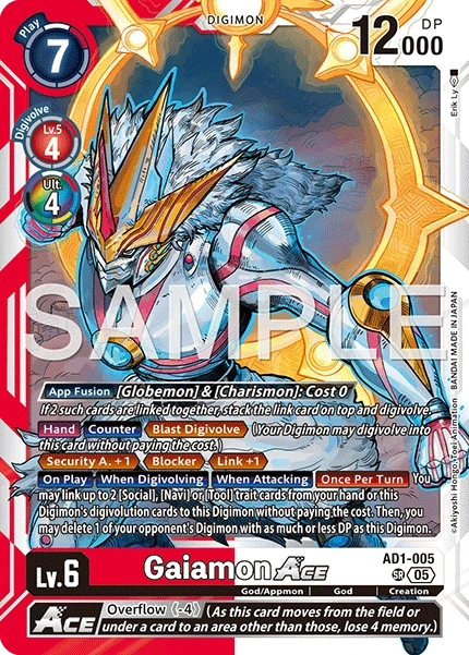 Gaiamon ACE &mdash; Digimon Card Game card
