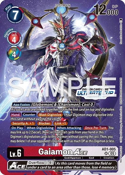 Gaiamon ACE &mdash; Digimon Card Game card