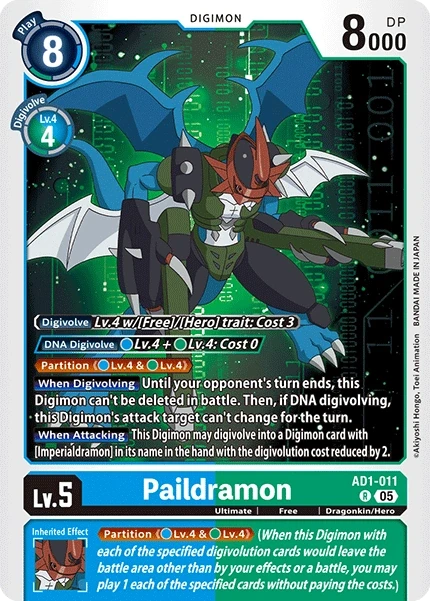 Paildramon &mdash; Digimon Card Game card