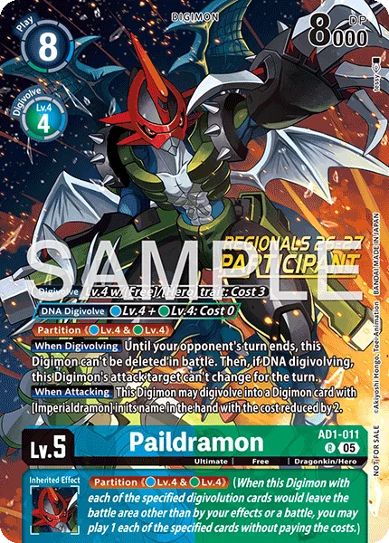 Paildramon &mdash; Digimon Card Game card