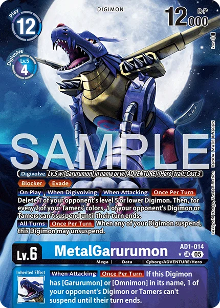 MetalGarurumon &mdash; Digimon Card Game card