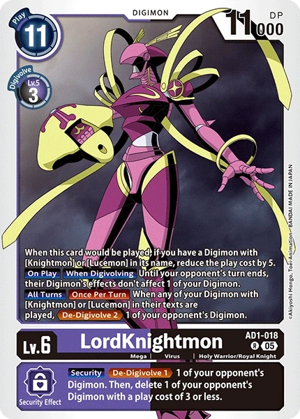 LordKnightmon &mdash; Digimon Card Game card
