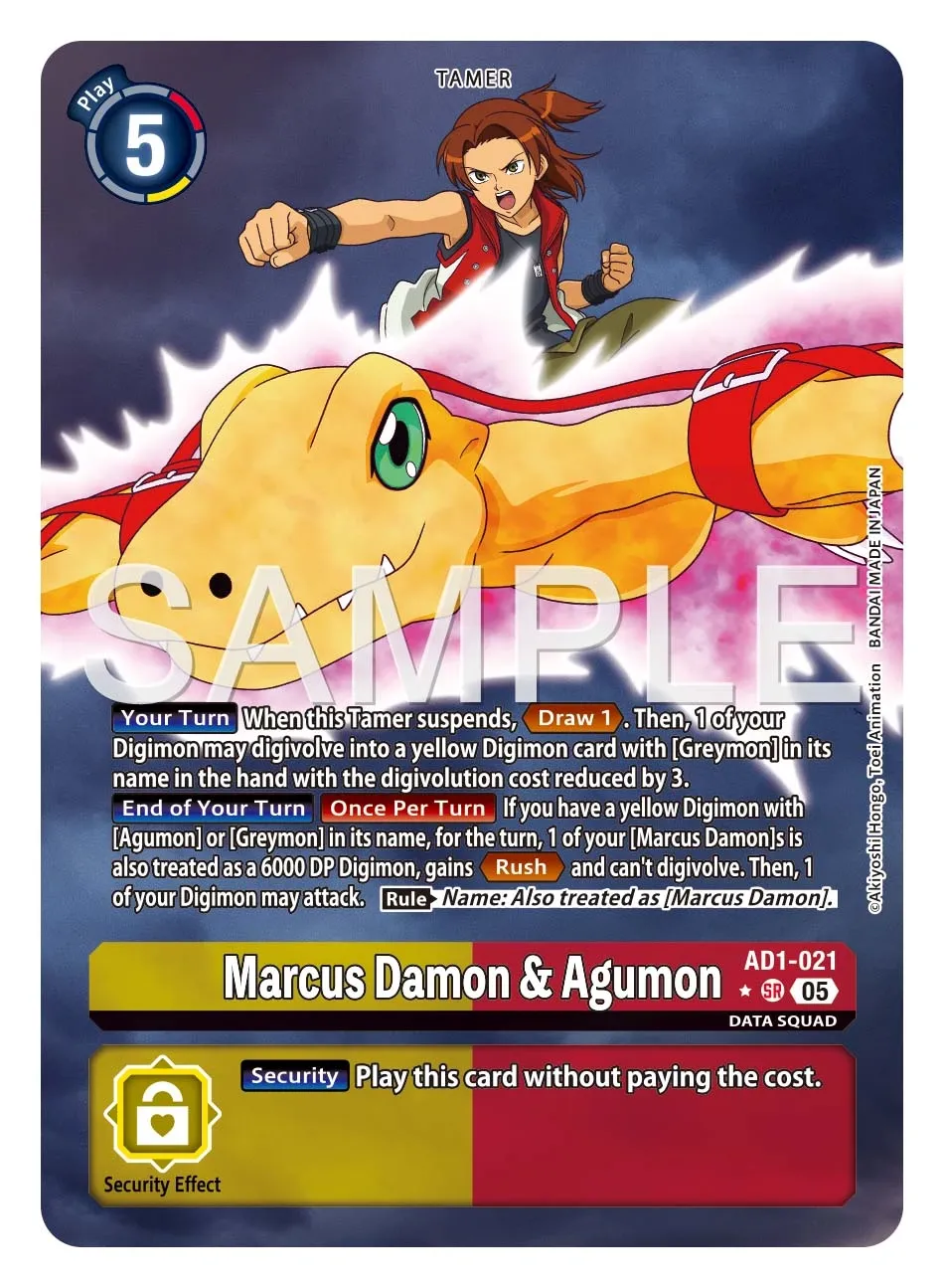 Marcus Damon & Agumon &mdash; Digimon Card Game card