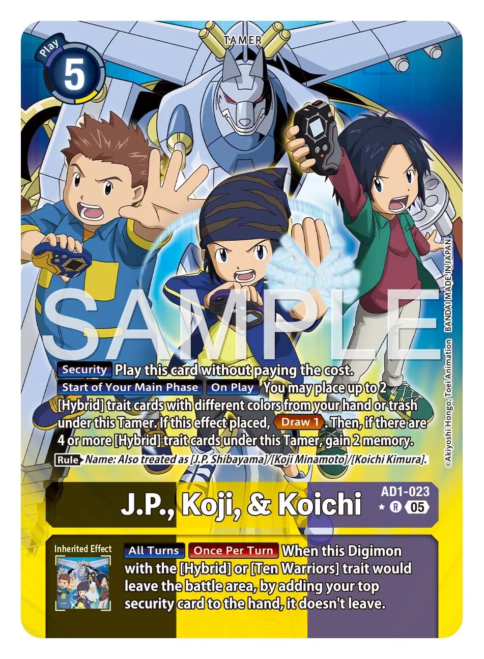 J.P., Koji, & Koichi &mdash; Digimon Card Game card