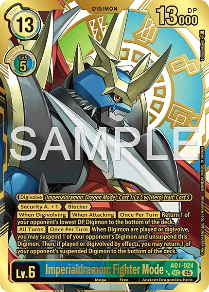 Imperialdramon: Fighter Mode &mdash; Digimon Card Game card