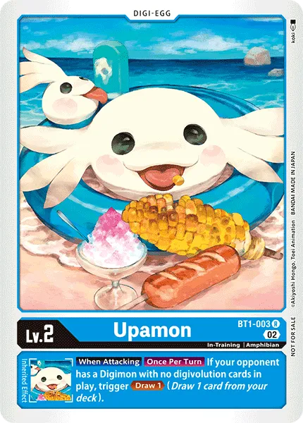 Upamon &mdash; Digimon Card Game card
