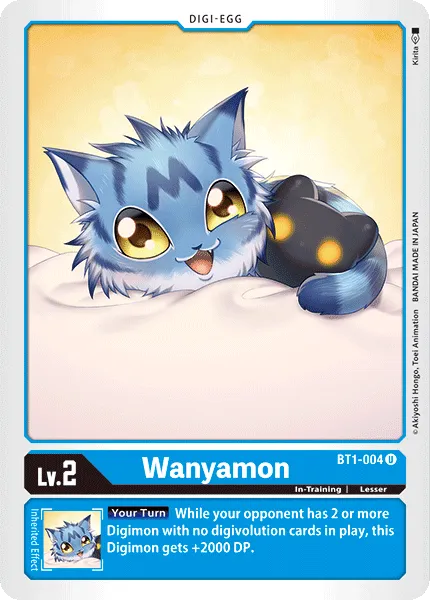 Wanyamon &mdash; Digimon Card Game card