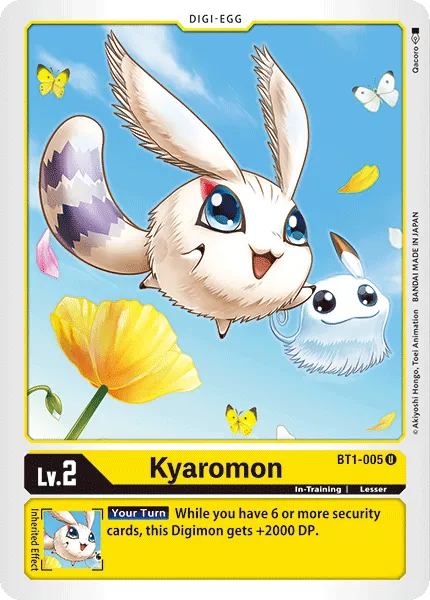 Kyaromon &mdash; Digimon Card Game card