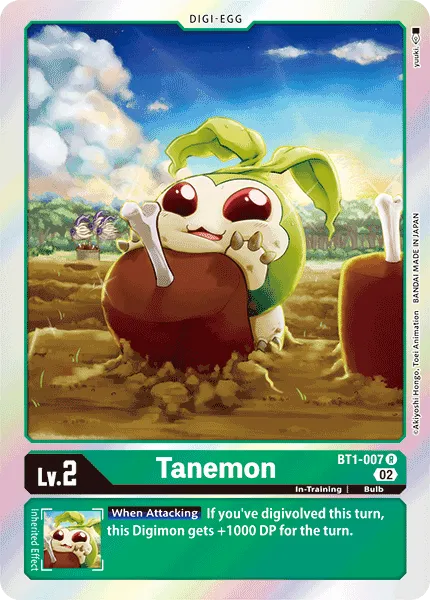Tanemon &mdash; Digimon Card Game card
