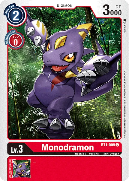 Monodramon &mdash; Digimon Card Game card