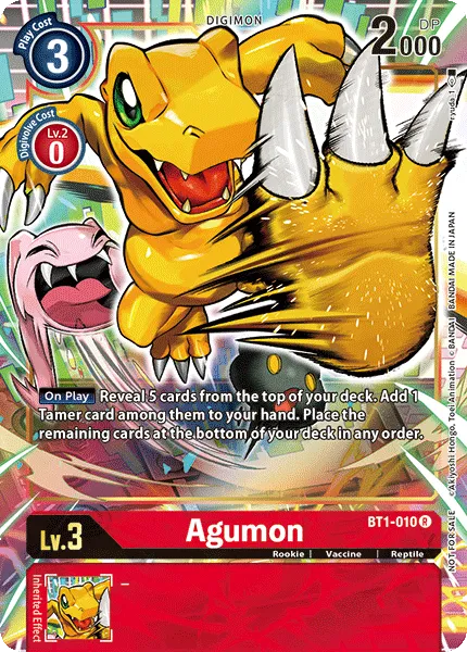 Agumon &mdash; Digimon Card Game card