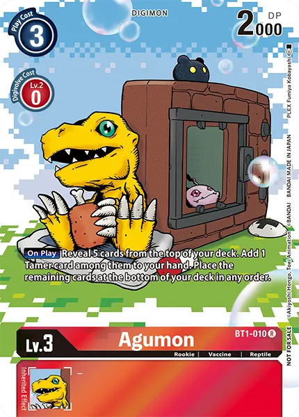 Agumon &mdash; Digimon Card Game card
