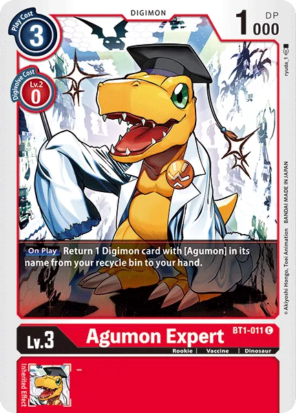 Agumon Expert &mdash; Digimon Card Game card