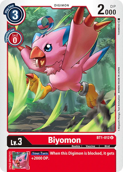 Biyomon &mdash; Digimon Card Game card
