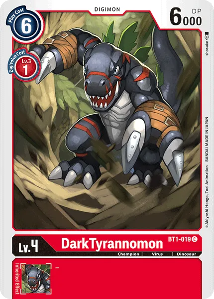 DarkTyrannomon &mdash; Digimon Card Game card