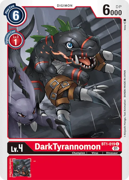DarkTyrannomon &mdash; Digimon Card Game card