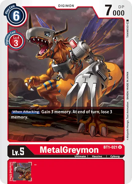 MetalGreymon &mdash; Digimon Card Game card