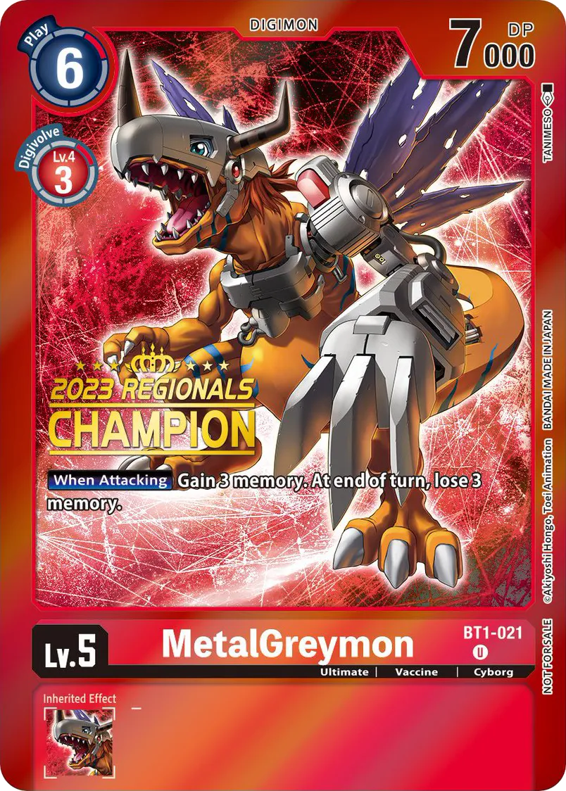 Metal Greymon &mdash; Digimon Card Game card