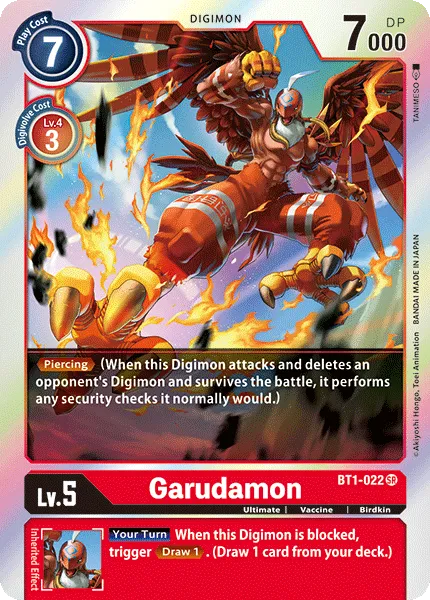 Garudamon &mdash; Digimon Card Game card