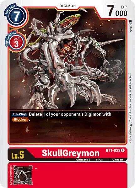 SkullGreymon &mdash; Digimon Card Game card
