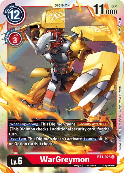 WarGreymon &mdash; Digimon Card Game card