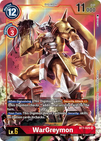 WarGreymon &mdash; Digimon Card Game card