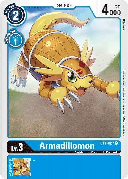 Armadillomon &mdash; Digimon Card Game card