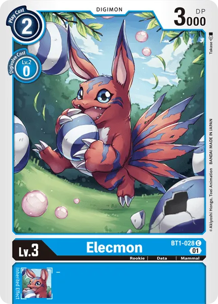 Elecmon &mdash; Digimon Card Game card
