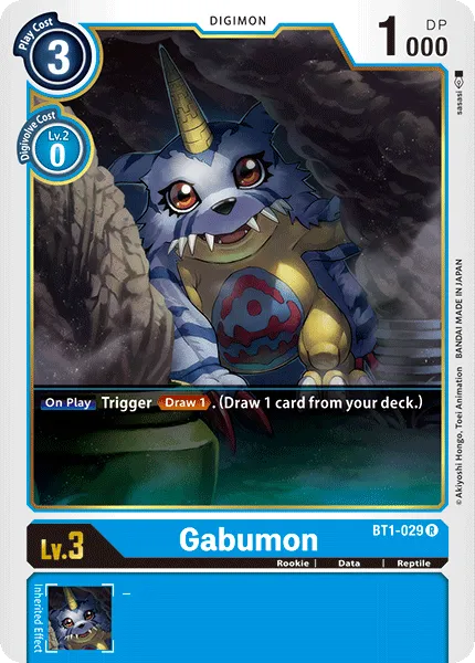 Gabumon &mdash; Digimon Card Game card