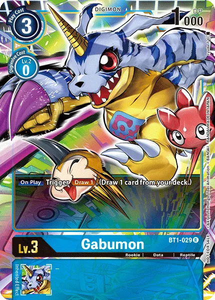 Gabumon &mdash; Digimon Card Game card