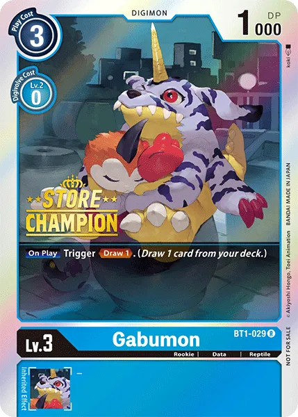 Gabumon &mdash; Digimon Card Game card